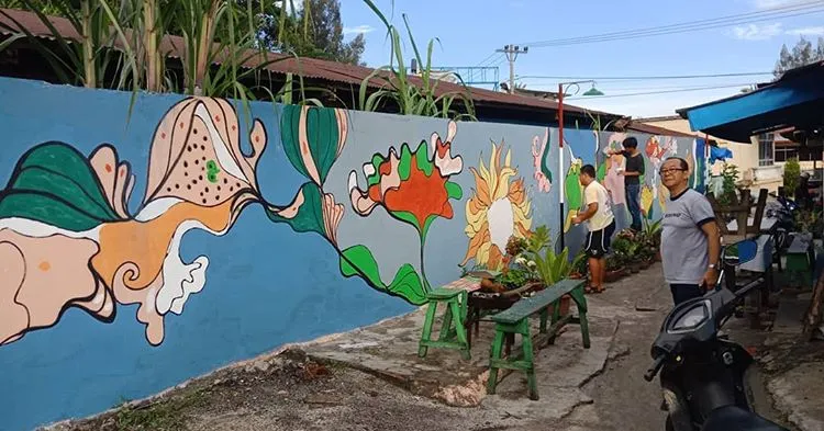 Kampung Warna Warni Danau Toba